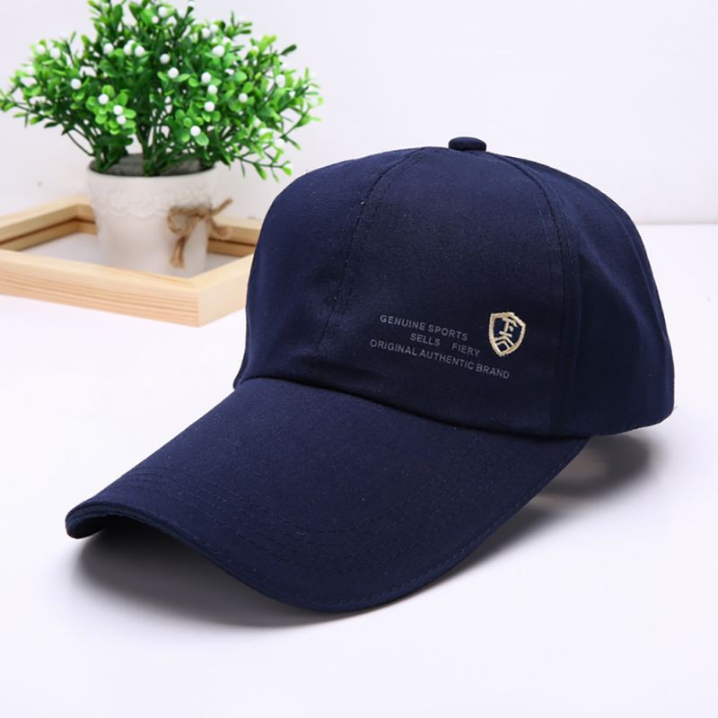 Nón lưỡi trai cotton hoạ tiết in phong cách thể thao cho nam và nữ