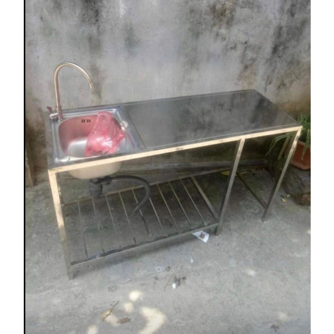 Chậu rửa có bàn bếp đôi