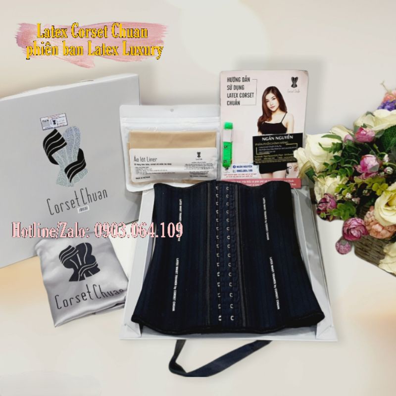 [CHÍNH HÃNG]Gen nịt bụng Latex Corset Chuẩn (Loại 25-27cm) | BigBuy360 - bigbuy360.vn