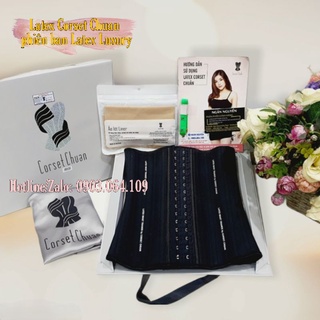 Đai nịt bụng Latex Hy Lạp Corset Chuẩn(Màu Đen)