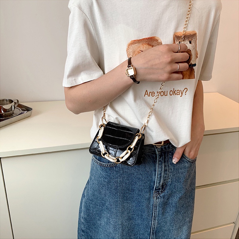 Túi đeo chéo mini IELGY phong cách cổ điển thời trang tùy chọn màu sắc cho nữ