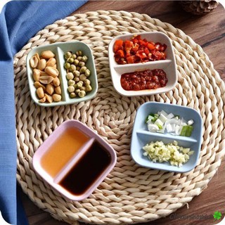 Đĩa chấm lúa mạch 2 ngăn