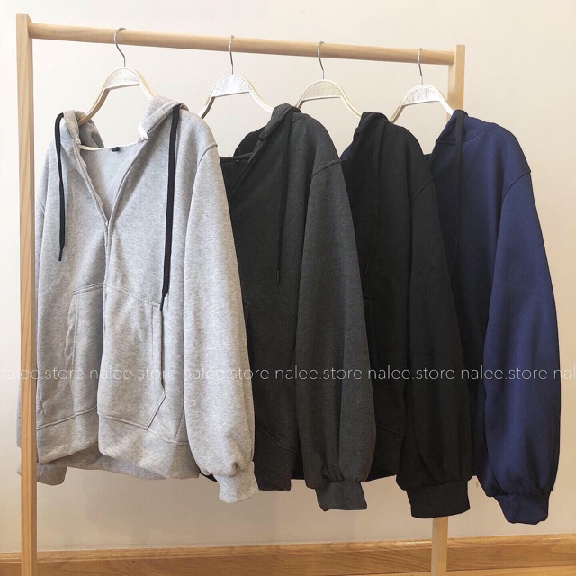 Áo khoác Hoodie nỉ bông Ulzzang tay bồng form rộng sz M L XL | BigBuy360 - bigbuy360.vn