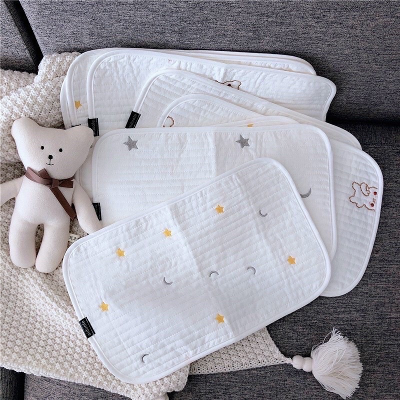 BooBoo Baby- Mẫu Mới Gối Lót Xô Trần Nhẹ Xuất Hàn, Gối Xô Sơ Sinh Cho Bé