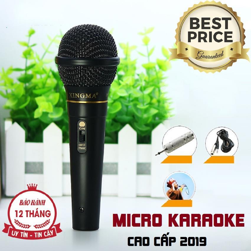 Mic Chống Hú, Chống Rè, Micro Karaoke XINGMA AK-319, Micro Chuyên Nghiệp Có Dây,Bắt Âm Tốt, Giọng Hay