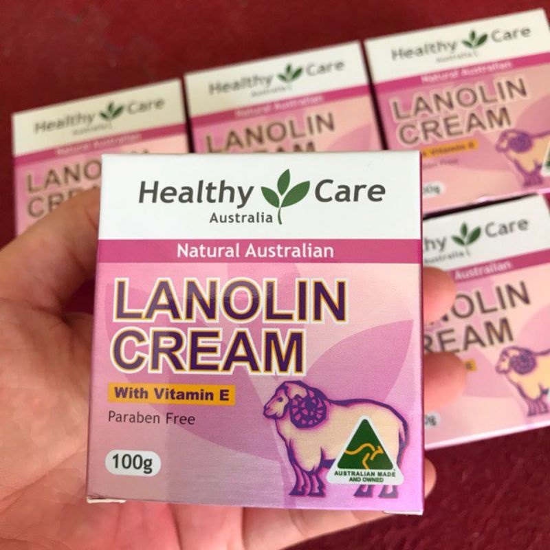 Kem cừu Healthy care Lanolin cream 100g Úc
