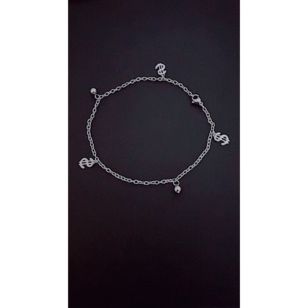 Lắc chân inox không đen giá rẻ nhiều hình xinh