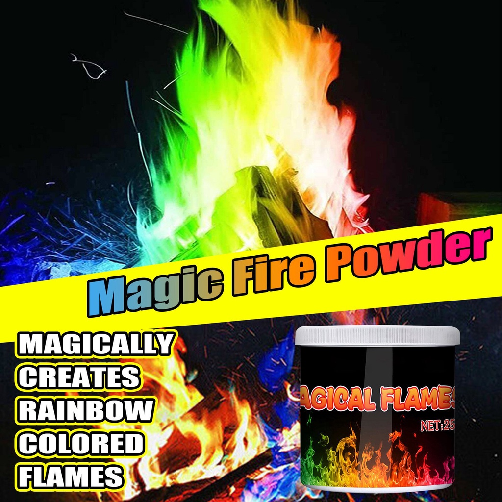 50G Lửa Đầy Màu Sắc Ngọn Lửa Pháo Hoa Phát Sáng Đạo Cụ Bonfire Sữa Dạng Túi Lò Sưởi Hố Trượt Patin Đồ Chơi Halloween Giáng Sinh Họ Dự Tiệc Cung Cấp