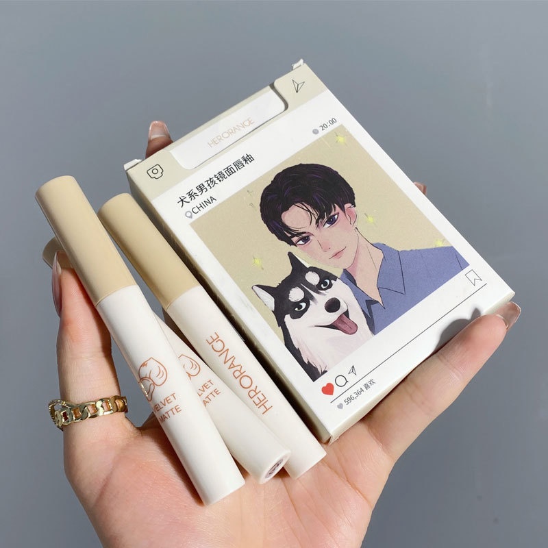 Son lì không thấm nước trang điểm lâu trôi 5 màu tùy chọn không gây bết dính