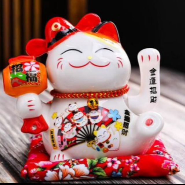 Mèo thần tài.cao 16cm Vẫy tay