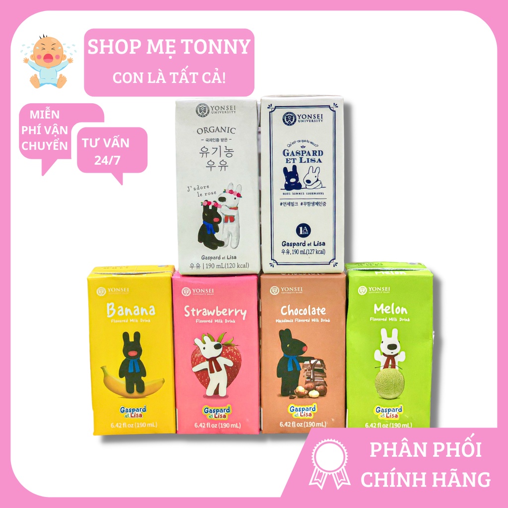 Sữa Tươi Yonsei Dairy Organic Hàn Quốc 190ml