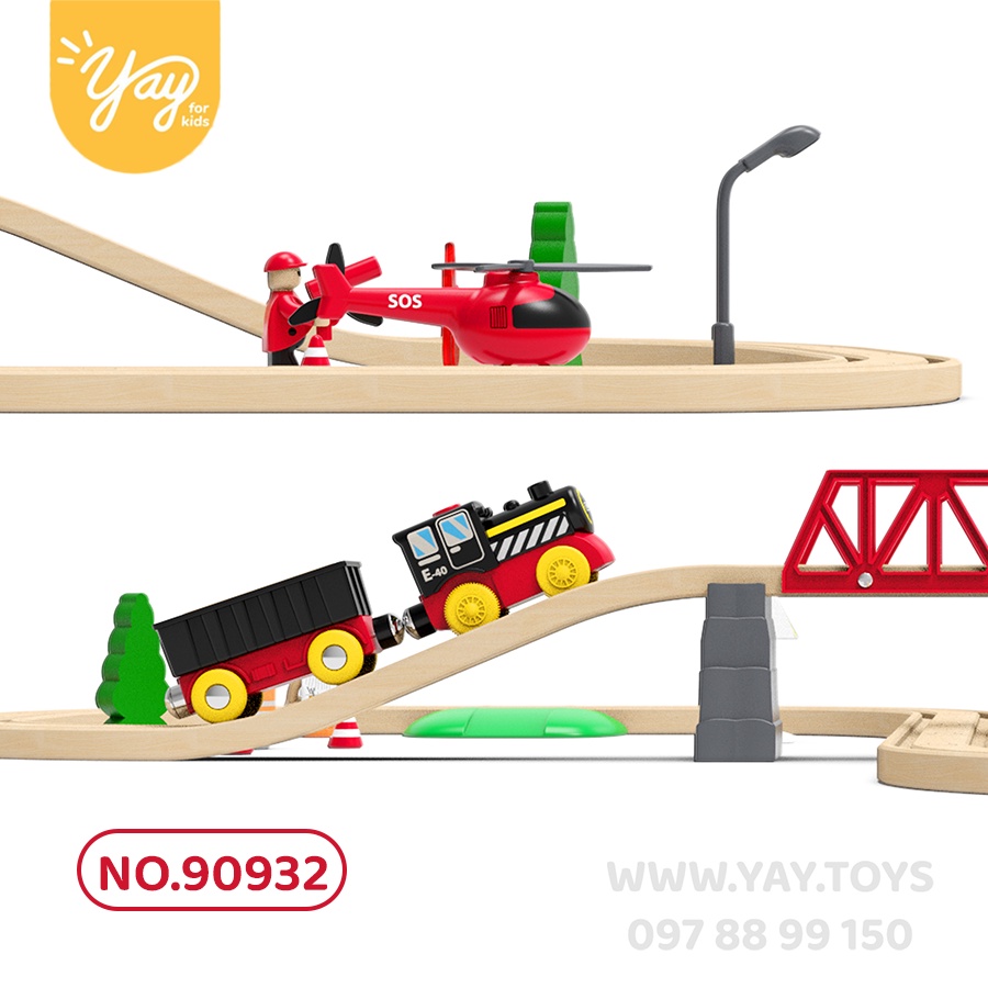 Mô Hình Đoàn Tàu Cho Bé 3+ - Tooky toy