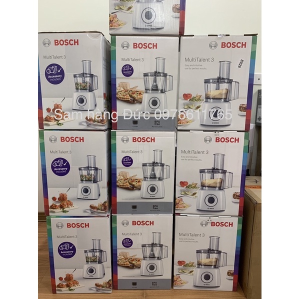 🇩🇪MÁY XAY THỊT ĐA NĂNG BOSCH MCM3100W 800w- MADE IN EU-BỀN ĐẸP TIỆN DỤNG TỪ ĐỨC🇩🇪XAY THỊT CÁ,XAY HẠT,TRỘN BỘT,THÁI LÁT