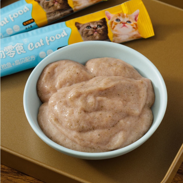 Súp thưởng dinh dưỡng cho mèo 15gr - 3 hương vị | súp thưởng cho mèo | thức ăn cho mèo