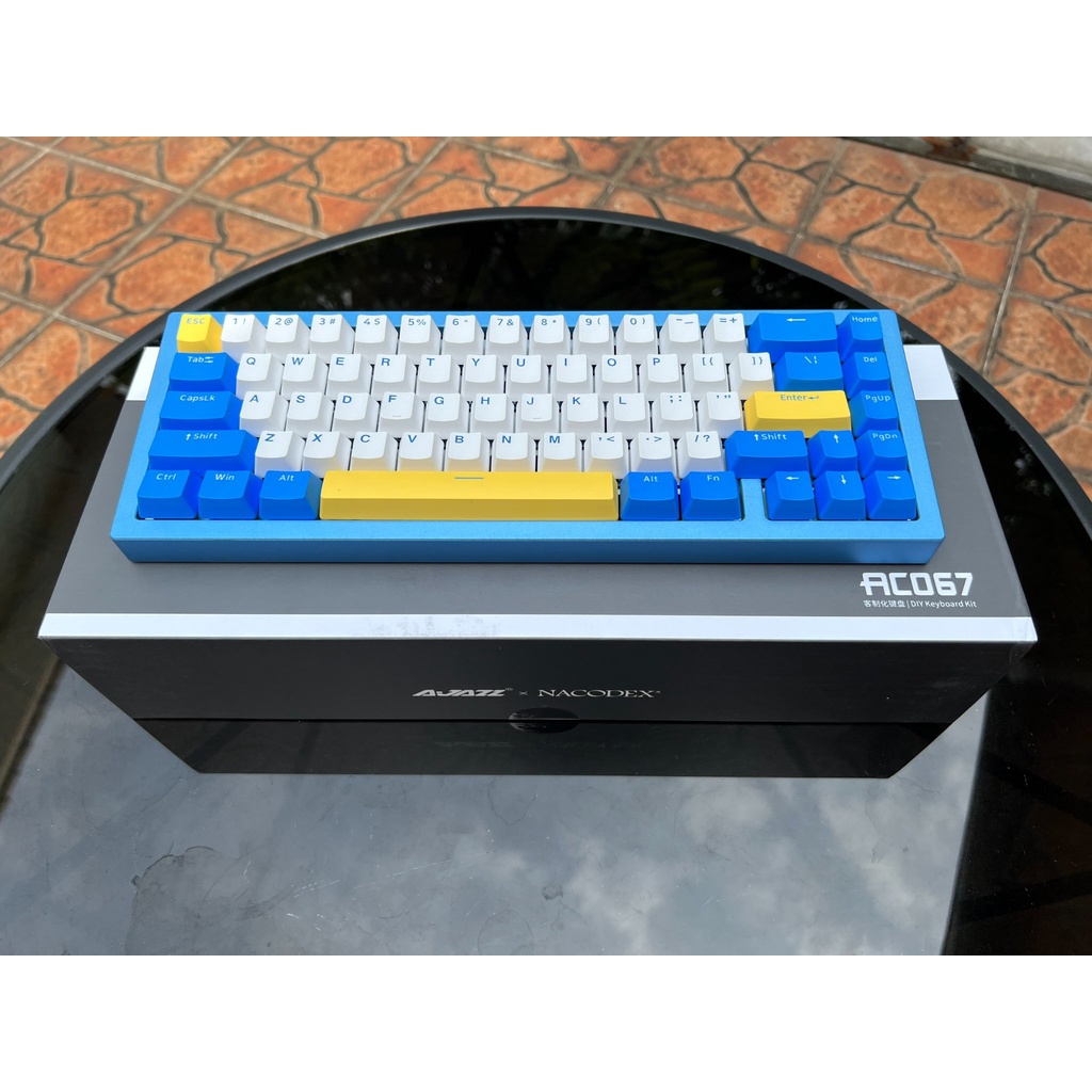 Bàn phím Ajazz KIT-AC067 Three mode Bluetooth 5.0/ 2.4Ghz/ Type-C - Hàng chính hãng