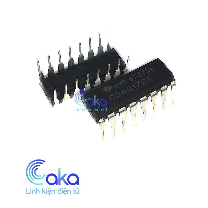 Caka 2 IC CD4017 IC đếm thập phân DIP 16