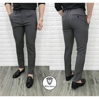 Quần Tây Âu Nam Hàn Quốc Mẫu Mới Nhất - Màu Ghi Đậm