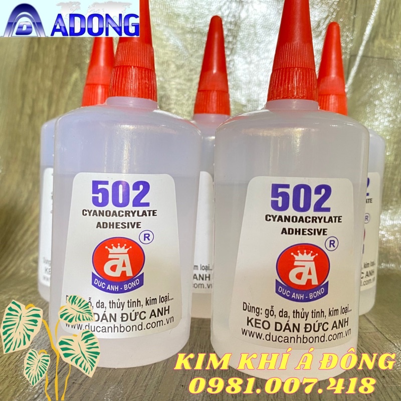 Keo dán 502 siêu dính lọ to 80ml  160ml  keo dán Đức Anh