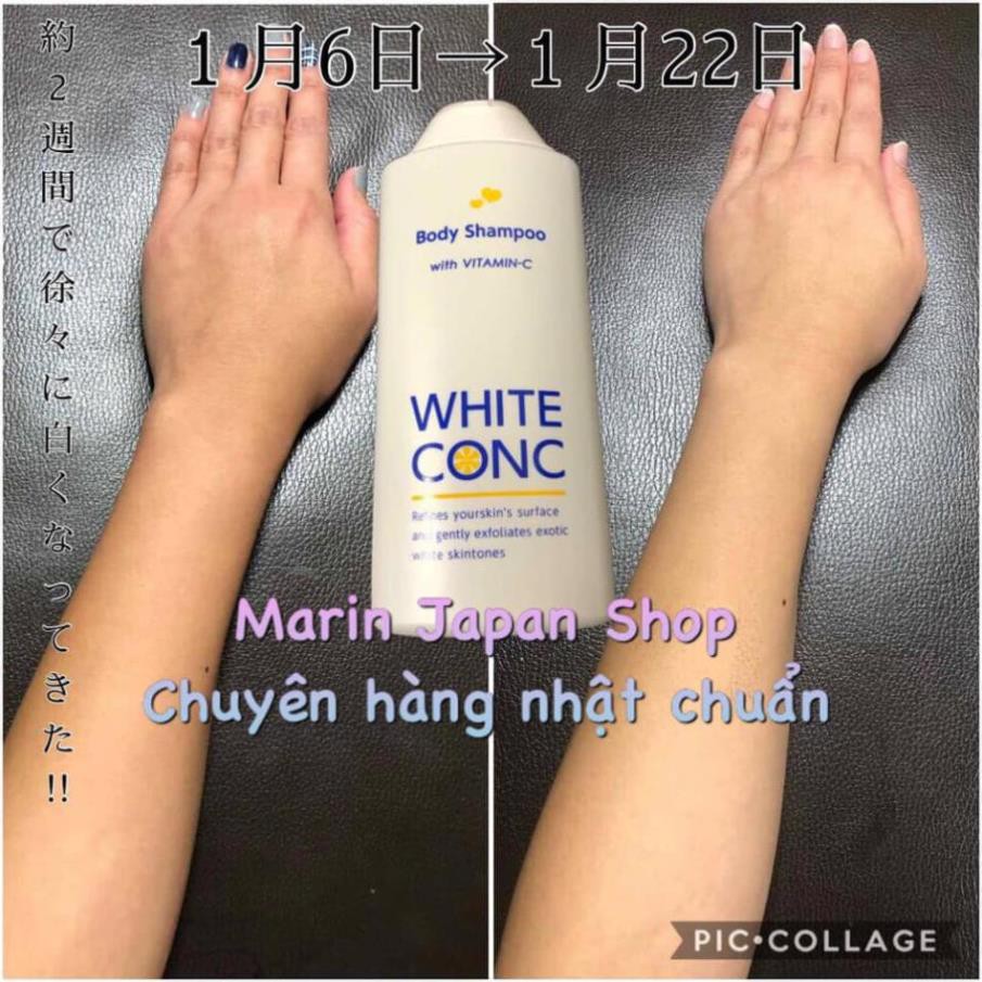 (Chuẩn Nhật) Sữa tắm dưỡng trắng da White Conc Body Vitamin C 360m