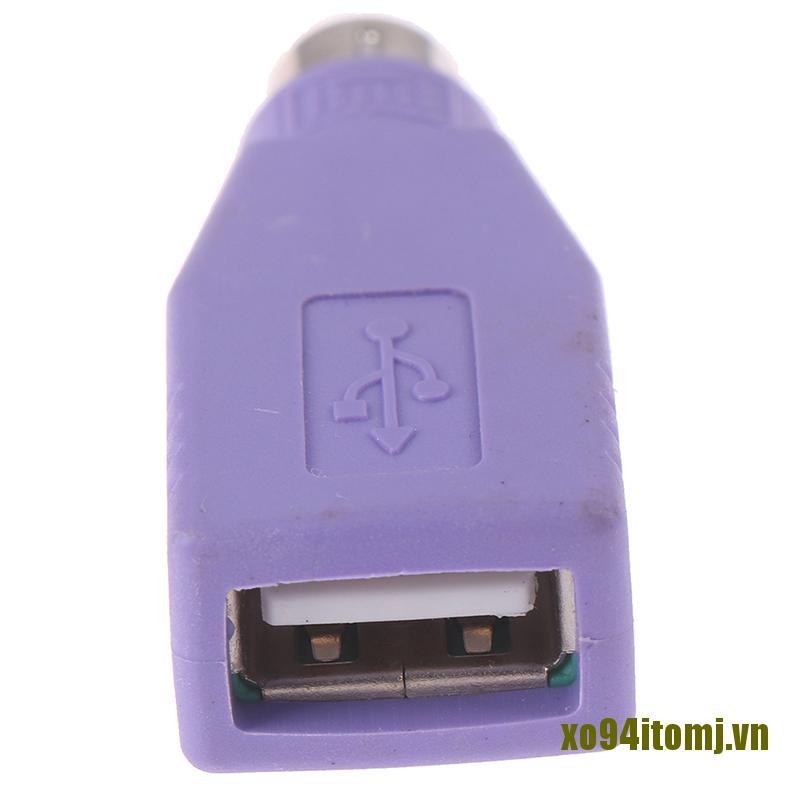 1 Bộ Chuyển Đổi Usb Female Sang Ps2 Ps / 2 Male