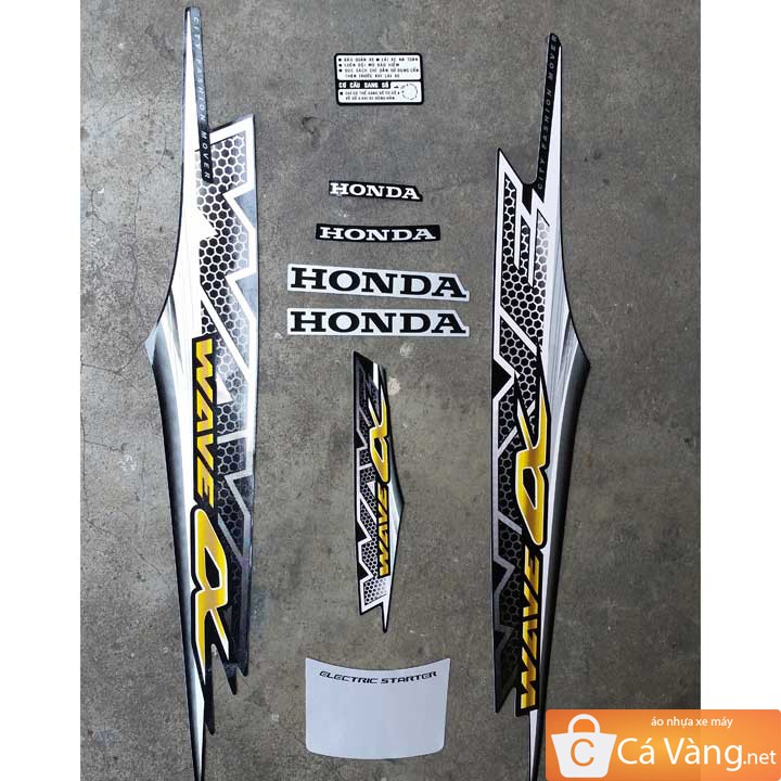 Tem xe máy Anpha 2011- màu đen, màu trắng