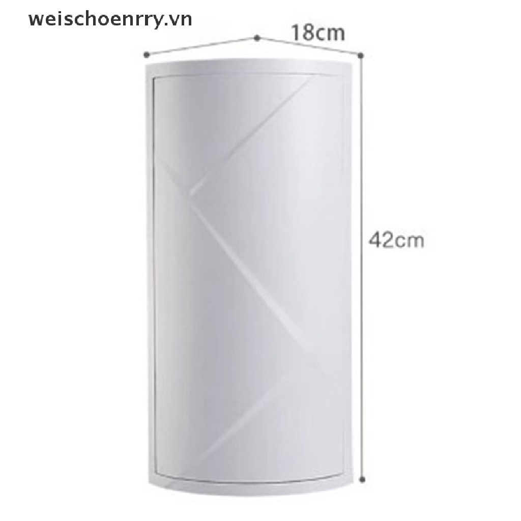 Giá Đựng Đồ Dùng Nhà Bếp / Tắm Gắn Góc Tường Xoay 360 Độ Tiện Dụng