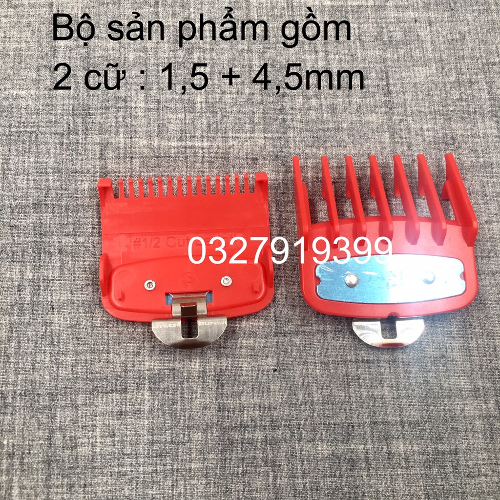 ✅Freeship✅ 2 cữ tông đơ : 1,5mm + 4,5mm gá thép