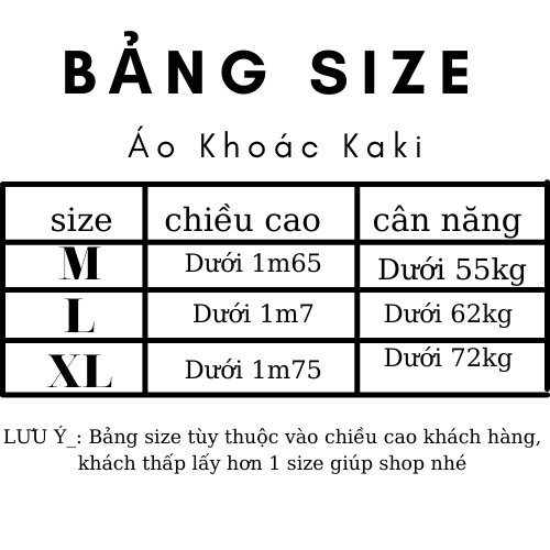 Áo Khoác Nam, Áo Khoác Kaki Hộp Unisex Form rộng Túi Hộp, Chất Kaki, May 2 Lớp KK35