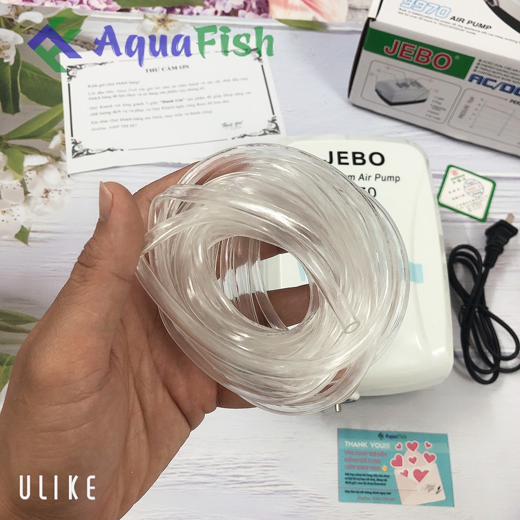 Máy Sủi Tích Điện JEBO 9970 (máy sủi khí tích điện 2 vòi chạy êm tặng kèm 2 bộ dây và quả sủi, tích điện lên đến 35h))