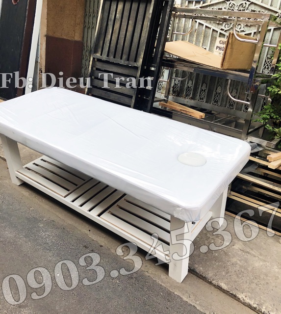 Giường spa gỗ thông xịn