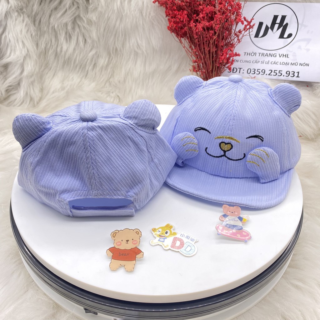 Mũ lưỡi trai Hình chú mèo Thần tài cho bé trai/bé gái