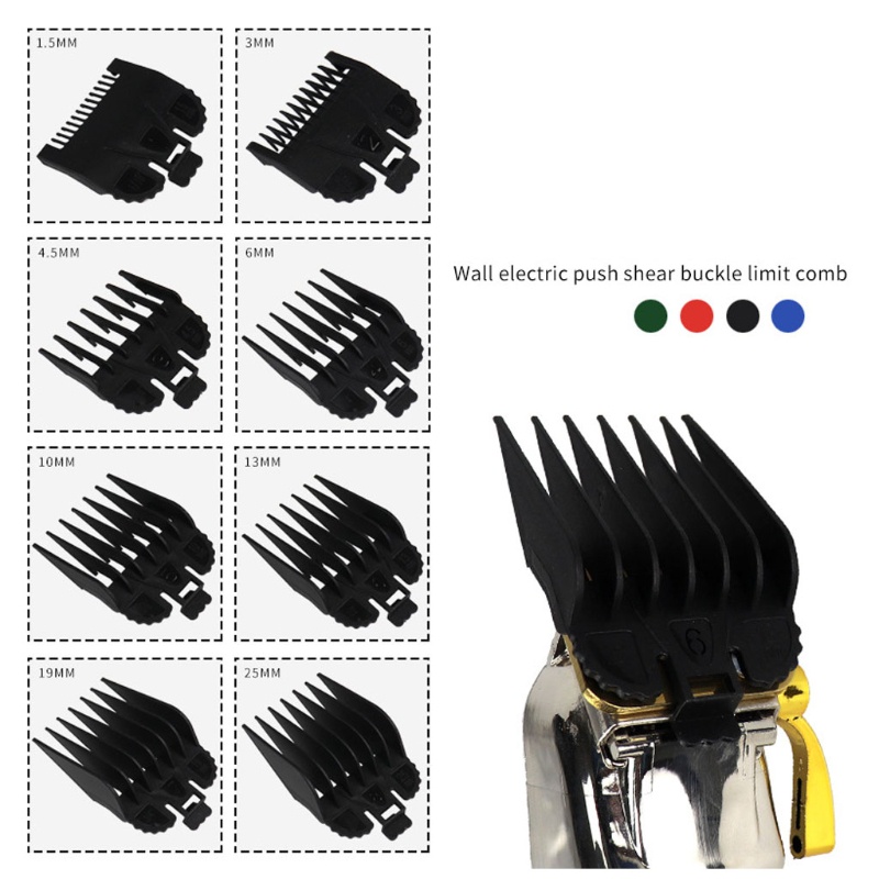 Bộ 8 Dụng Cụ Lược Dẫn Tông Đơ Cắt Tóc Tiện Dụng