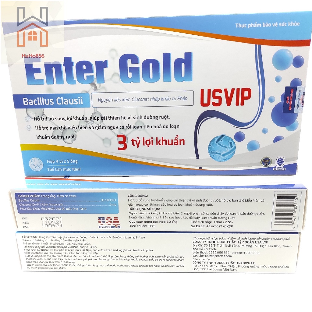 Enter Gold IQ - Hỗ Trợ Người Tiêu Hóa Kém, Ăn Không Tiêu, Đầy Bụng, Tiêu Chảy, Bổ Sung Lợi Khuẩn