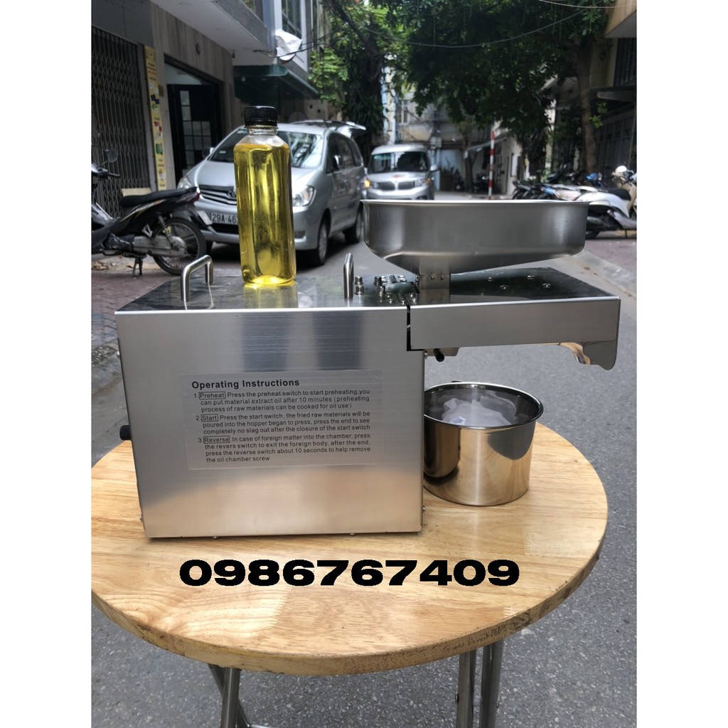 Máy ép dầu lạc, máy ép dầu gia đình inox 304