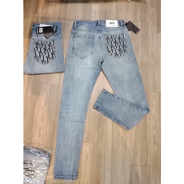 Quần jean Dior hoạ tiết, quần jean nam, quần jean Dior, quần bò dành cho nam