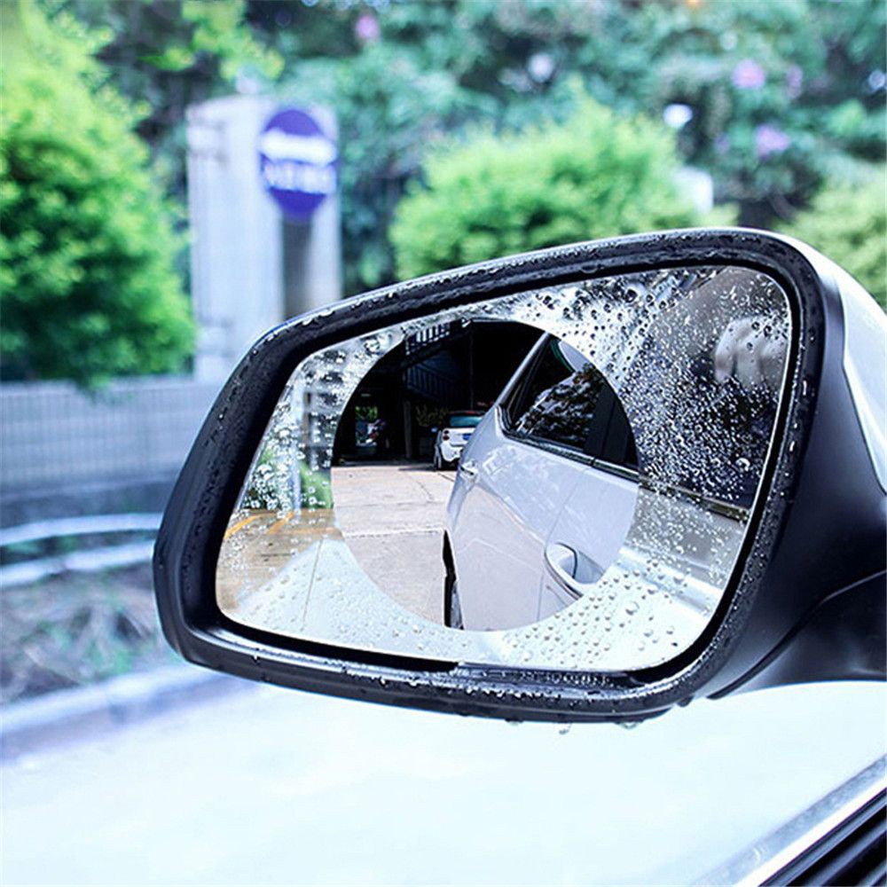 Set 2 Phim Nano Dán Gương Chiếu Hậu Xe Hơi Chống Nước Mưa Kích Thước 100x100mm Kích Thước 80x80mm Ốp