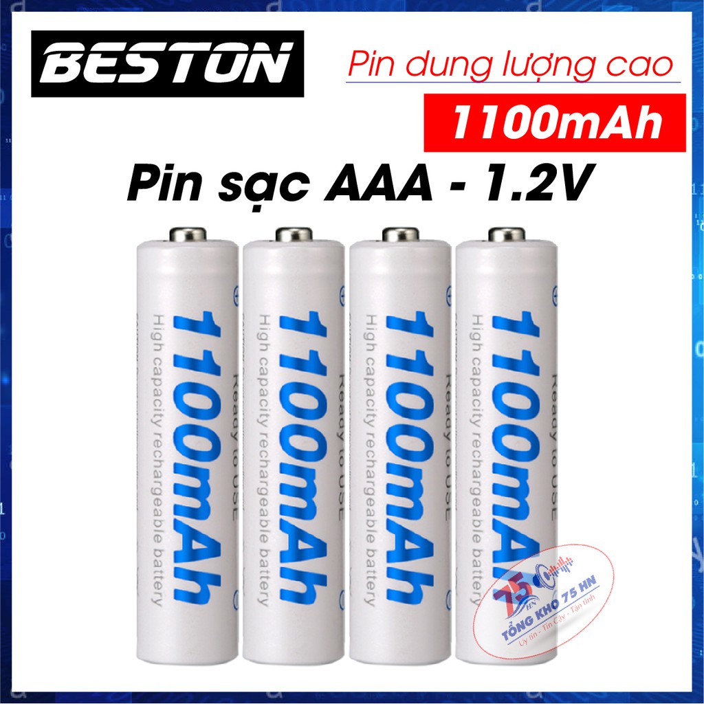 Pin BESTON 1100mAh Pin sạc AAA-1.2V BESTON cao cấp