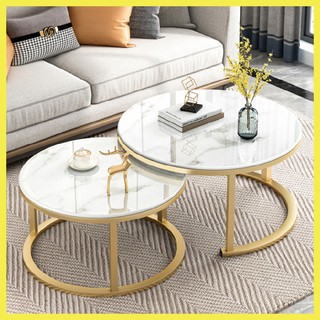 Bàn Trà Đôi Cao Cấp, Mặt Vân Đá Đẹp, Bàn Sofa