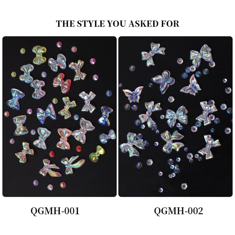 Phụ Kiện Trang Trí Móng Tay 3d Hình Nơ Xinh Xắn