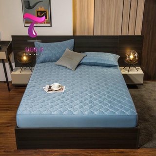 Ga Gối Trần Bông Bọc Chun Lụa Sateens Cao Cấp Herrmess Xanh Sky  Ga Gối Lụa Cotton Chần Bông Sakura JP