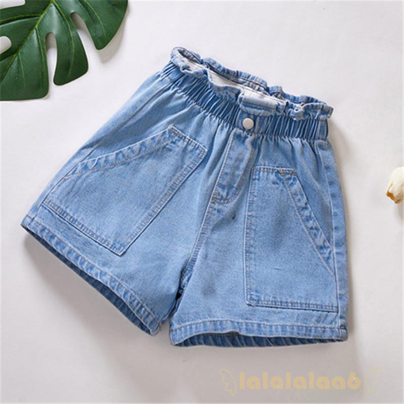 Quần Short Denim Lưng Thun Co Giãn Cho Bé Laa6