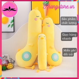 Thú Gấu Nhồi Bông Gối ôm gà vàng size 50cm chất liệu vải co giãn 4 chiều Hàn Quốc siêu kute dễ thương