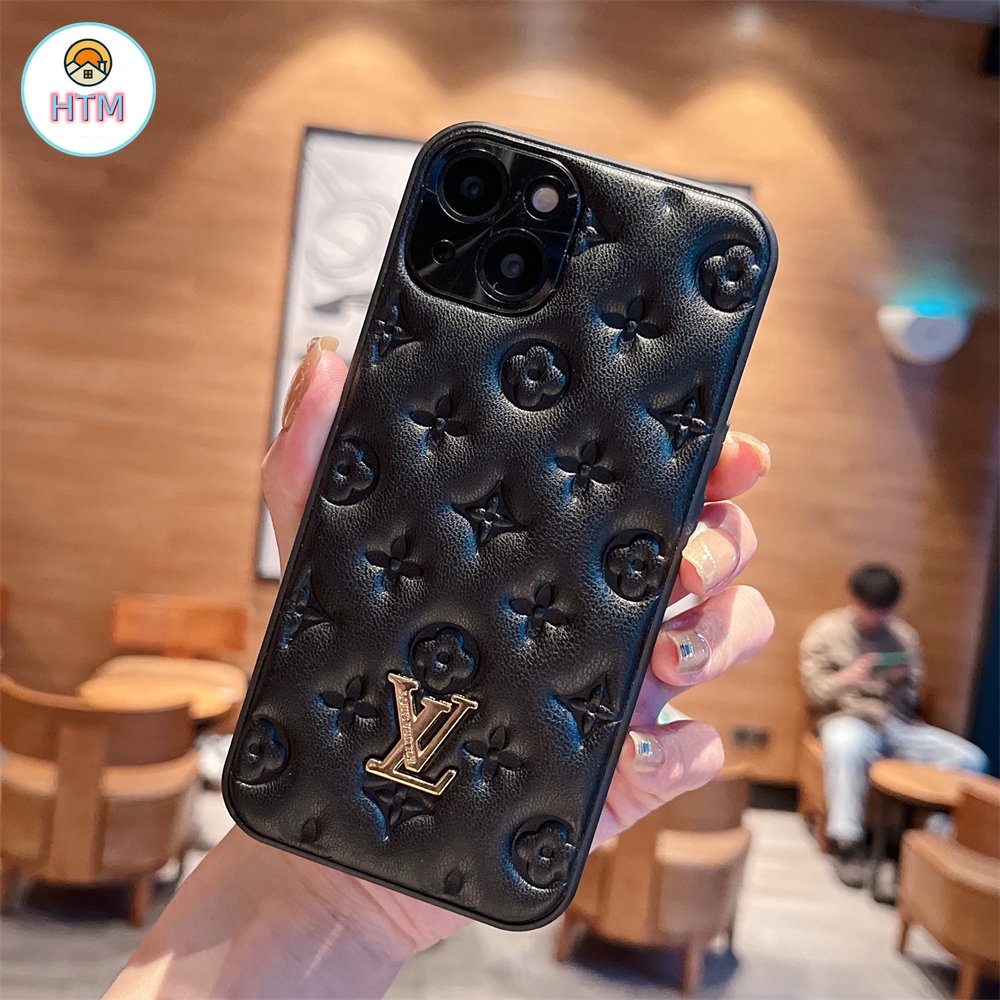 Ốp Điện Thoại Da Mềm Chống Sốc Họa Tiết Dập Nổi Cho iphone 13 pro max iphone 11 13 12 pro max