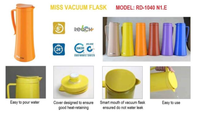 Phích giữ nhiệt Rạng Đông cao cấp 1 lít ,..