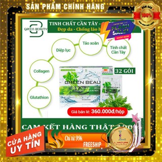 [SALE BẤT CHẤP] - Nước Ép Cần Tây ❤️GREEN BEAUTY❤️5 hộp - Tảo Xoắn-Diệp Lục Collagen Giúp Đẹp Da Thải Độc-Giải Độc Gan
