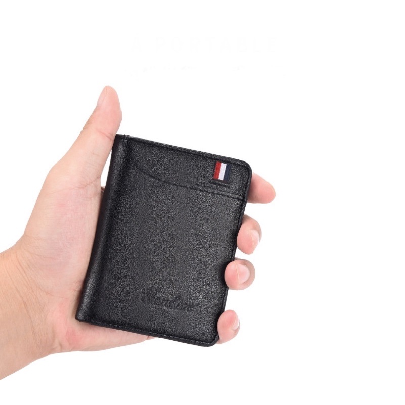 Ví Da Nam Mini Sladar Nhỏ Gọn Thiết Kế Độc Lạ Dáng Hàn Quốc