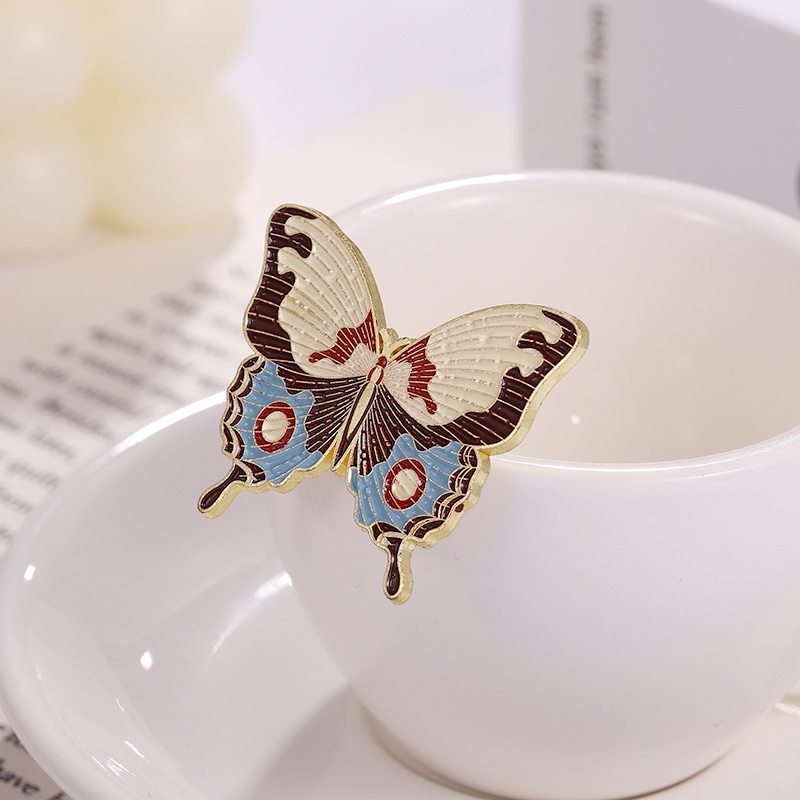 Huy Hiệu Cài Áo Hình Bướm Tráng Men 5 Kiểu Sáng Tạo Thích Hợp Làm Quà Tặng Cho Bạn Bè