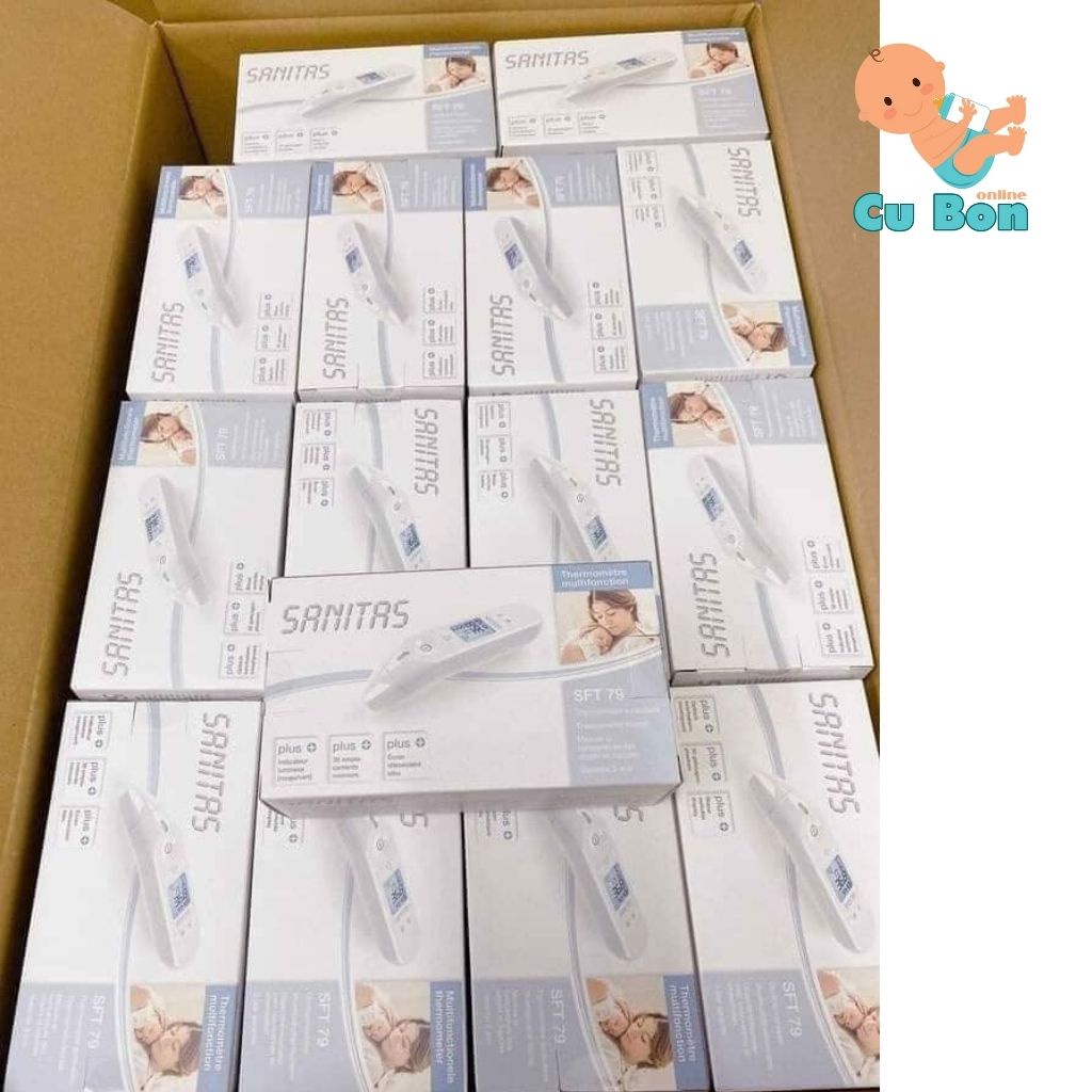 Nhiệt Kế Điện Tử Hồng Ngoại Đa Năng Sanitas SFT 79 của Đức Đo Trán, Đo Tai