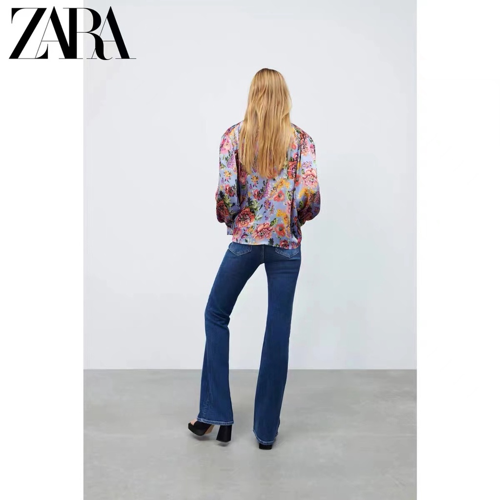 Zara Áo Sơ Mi In Hoa Thời Trang Mùa Xuân Dành Cho Nữ