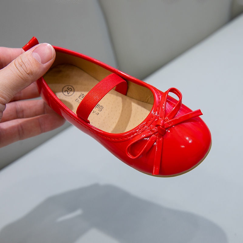 Giày Búp Bê Da Đế Mềm Cho Bé Gái
